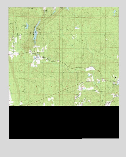 Bounds Lake, AL USGS Topographic Map