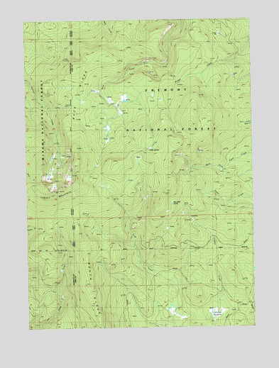 Yamsay Mountain, OR USGS Topographic Map