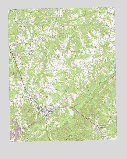 Yanceyville, NC USGS Topographic Map