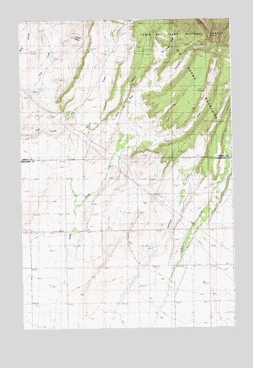 Yaple Bench, MT USGS Topographic Map