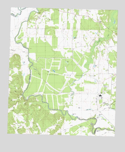Yard, TX USGS Topographic Map