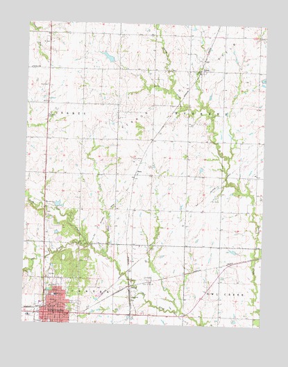 Yates Center, KS USGS Topographic Map