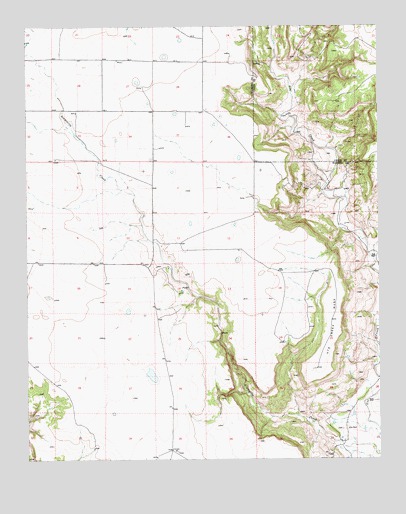 Yates SE, NM USGS Topographic Map