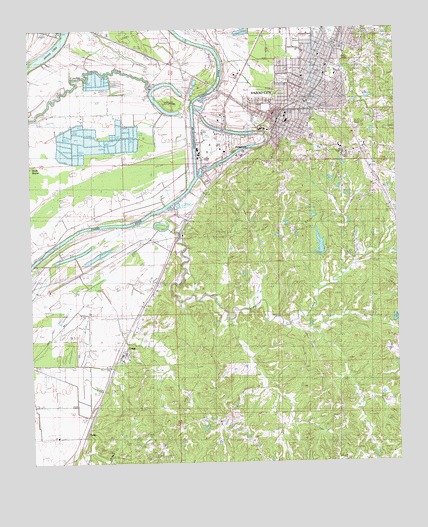 Yazoo City, MS USGS Topographic Map