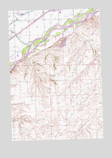 Yegen, MT USGS Topographic Map