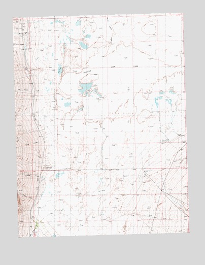 Yelland Dry Lake, NV USGS Topographic Map