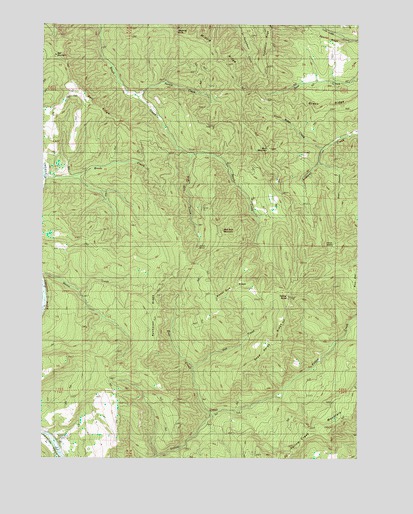 Yellow Butte, OR USGS Topographic Map