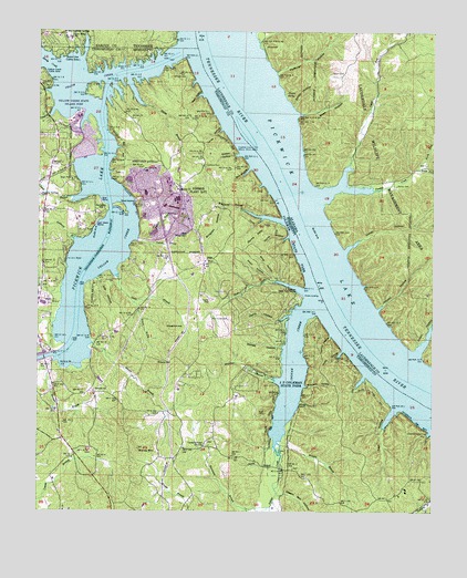 Yellow Creek, MS USGS Topographic Map