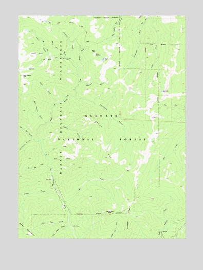 Yellow Dog Peak, CA USGS Topographic Map
