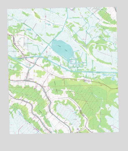 Bourg, LA USGS Topographic Map