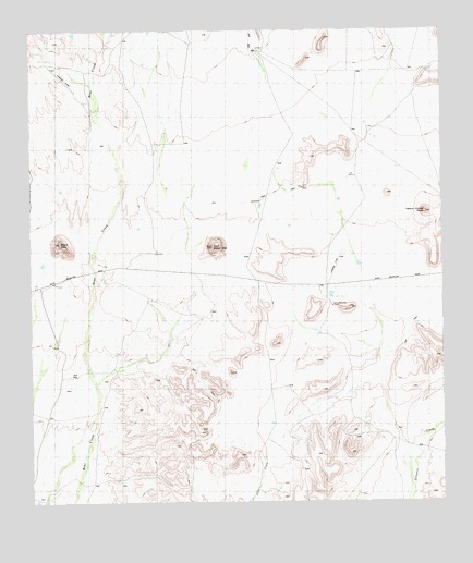 Yellow House Peak, TX USGS Topographic Map
