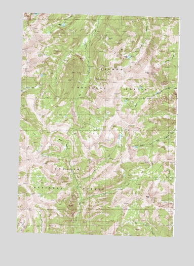 Yellow Peak, ID USGS Topographic Map