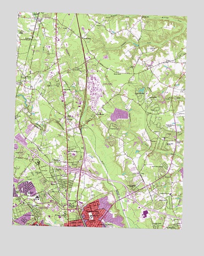 Yellow Tavern, VA USGS Topographic Map