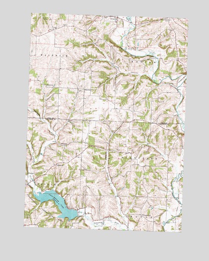 Yellowstone Lake, WI USGS Topographic Map