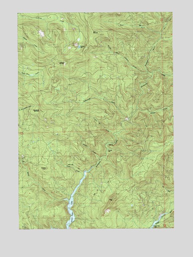 Yellowstone Mountain, OR USGS Topographic Map