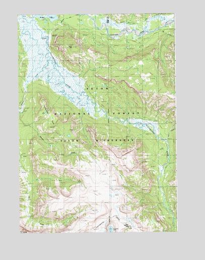 Yellowstone Point, WY USGS Topographic Map