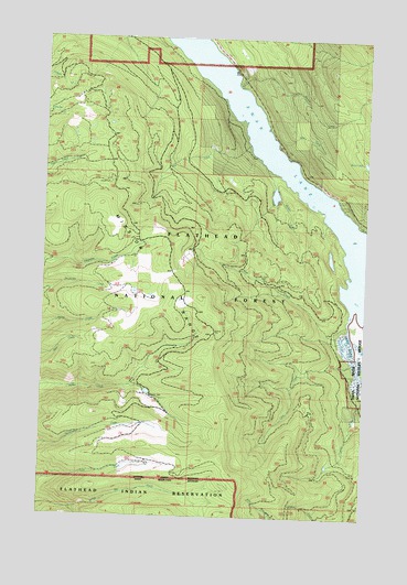 Yew Creek, MT USGS Topographic Map