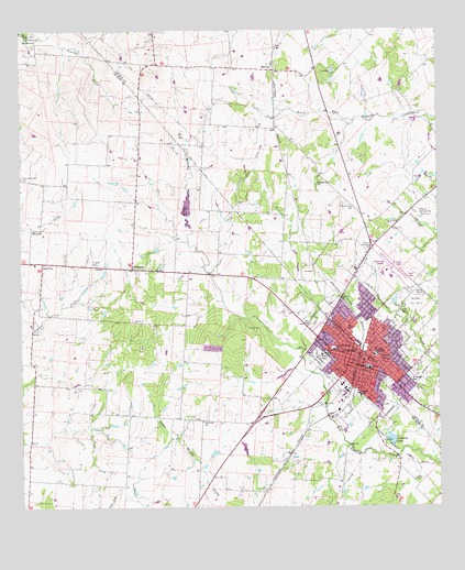 Yoakum, TX USGS Topographic Map