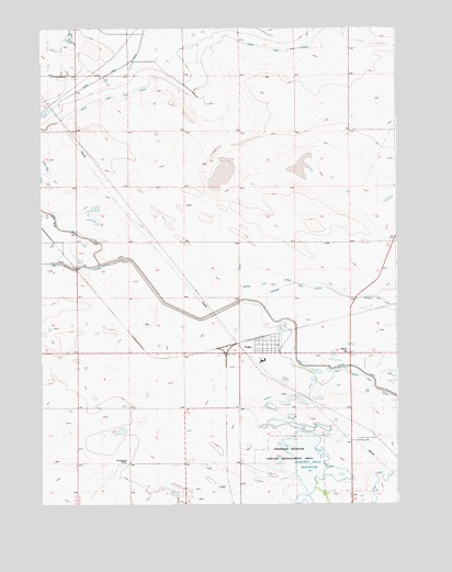 Yoder, WY USGS Topographic Map