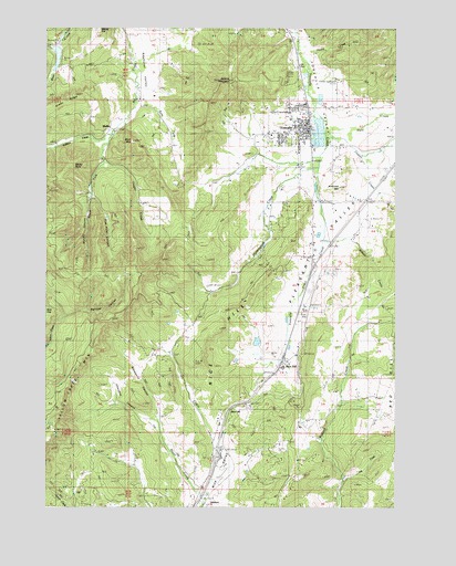 Yoncalla, OR USGS Topographic Map