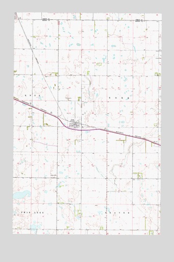 York, ND USGS Topographic Map