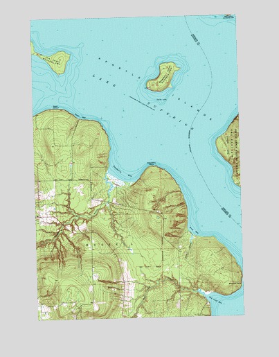 York Island, WI USGS Topographic Map