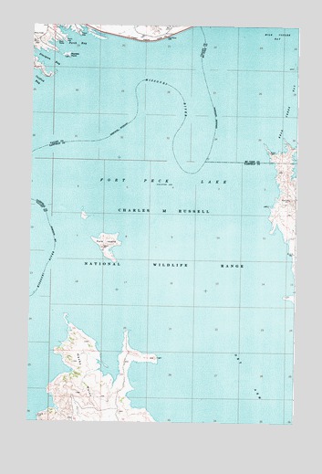 York Island, MT USGS Topographic Map