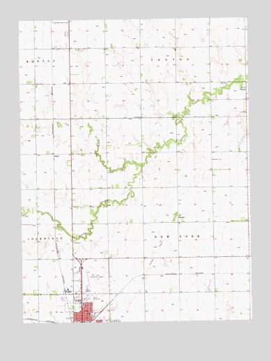 York North, NE USGS Topographic Map