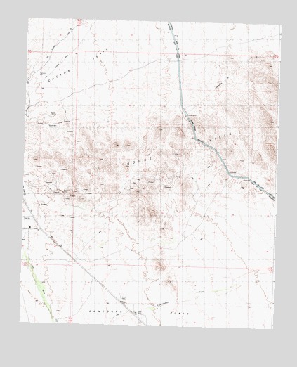 Bouse Hills West, AZ USGS Topographic Map