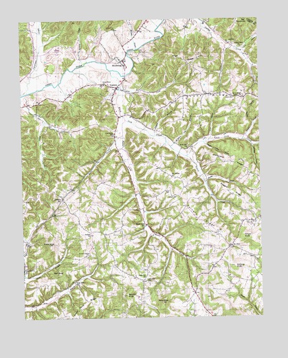 Yosemite, KY USGS Topographic Map
