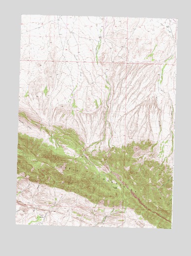 Youngs Pass, WY USGS Topographic Map