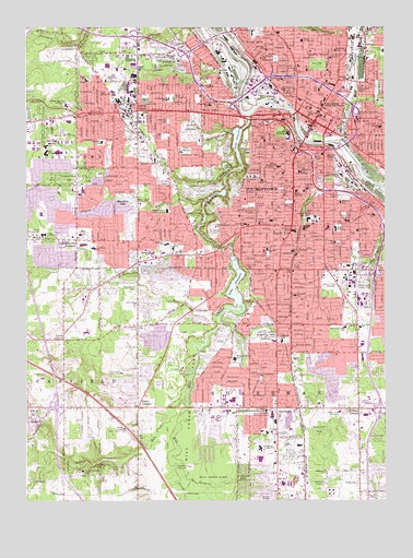Youngstown, OH USGS Topographic Map