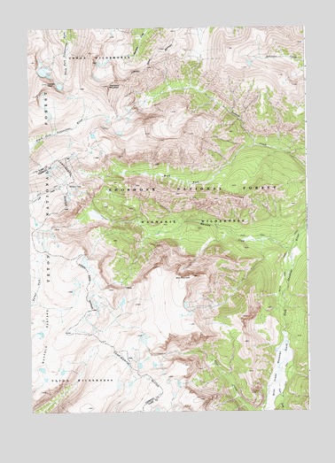 Younts Peak, WY USGS Topographic Map