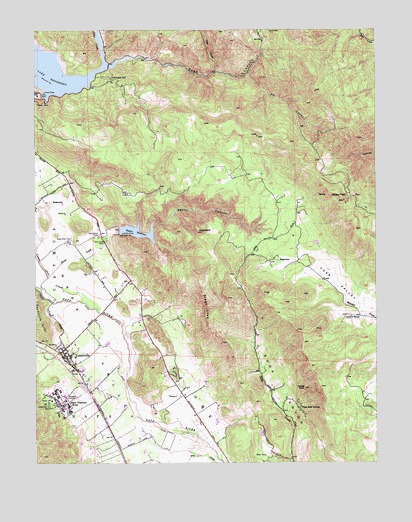 Yountville, CA USGS Topographic Map