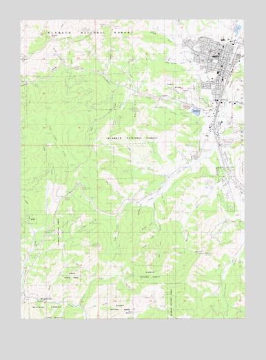 Yreka, CA USGS Topographic Map