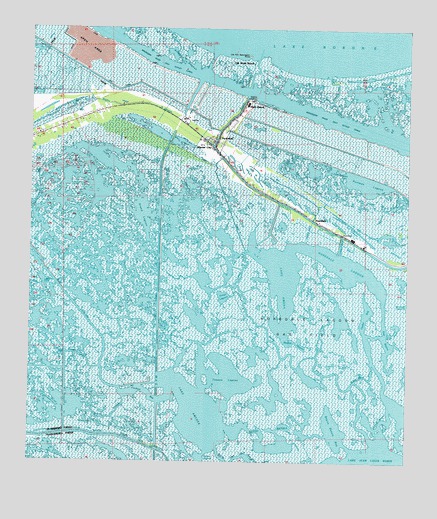 Yscloskey, LA USGS Topographic Map