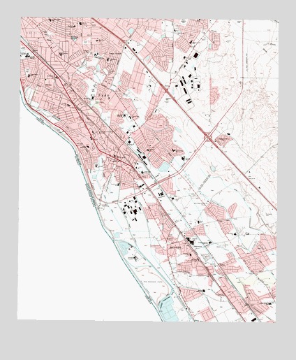 Ysleta, TX USGS Topographic Map