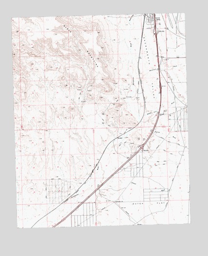 Yucca, AZ USGS Topographic Map
