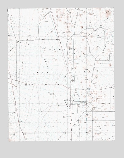 Yucca Flat, NV USGS Topographic Map