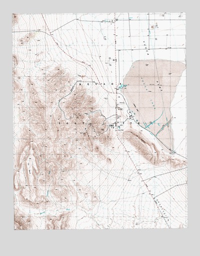 Yucca Lake, NV USGS Topographic Map