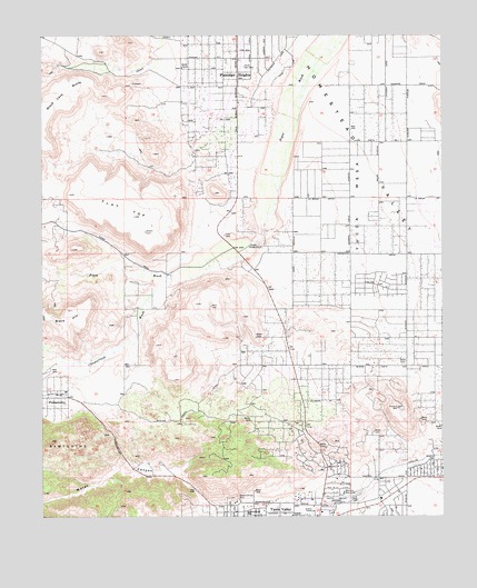 Yucca Valley North, CA USGS Topographic Map