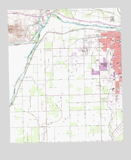 Yuma West, AZ USGS Topographic Map