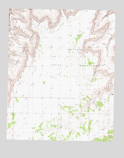 Yunosi Point, AZ USGS Topographic Map