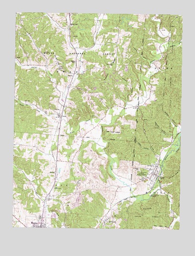 Zaleski, OH USGS Topographic Map