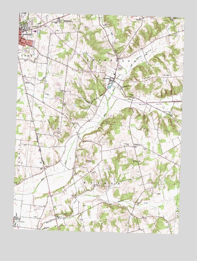 Zanesfield, OH USGS Topographic Map