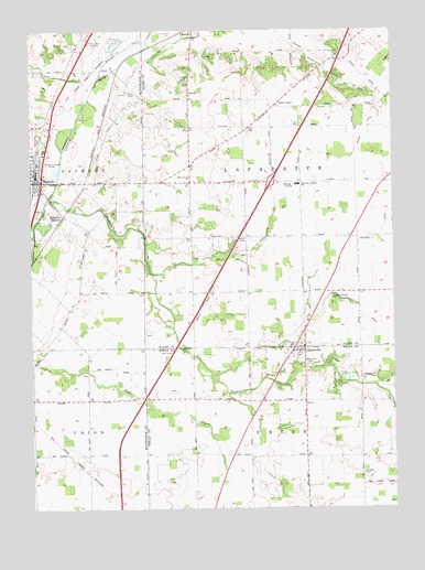 Zanesville, IN USGS Topographic Map