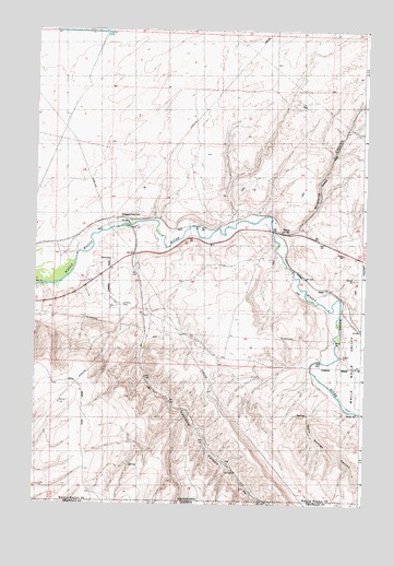 Zangar Junction, WA USGS Topographic Map