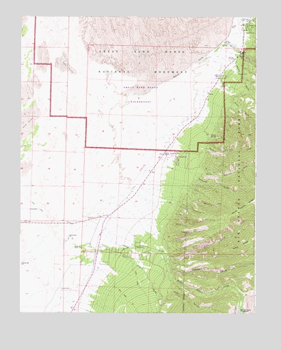 Zapata Ranch, CO USGS Topographic Map