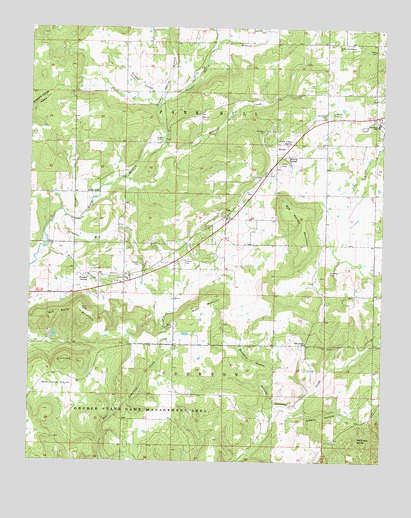 Zeb, OK USGS Topographic Map