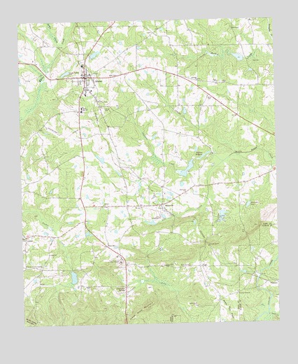 Zebulon, GA USGS Topographic Map